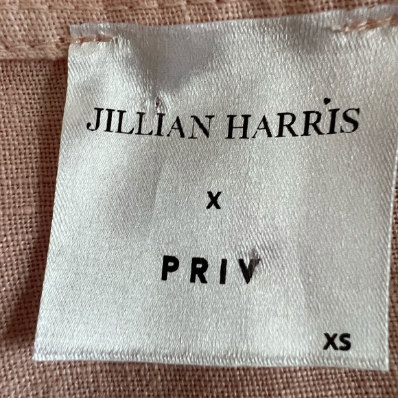 PRIV x Jillian Harris Hampton Linen Dress In Light Pink Size XS - Picture 10 of 11